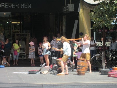Bra musikunderhållning  på Melbournes gator