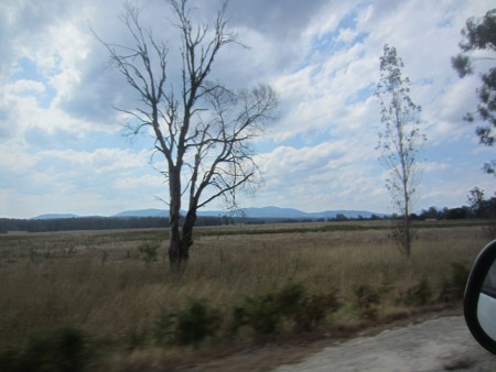 Raka vägar men öde landskap